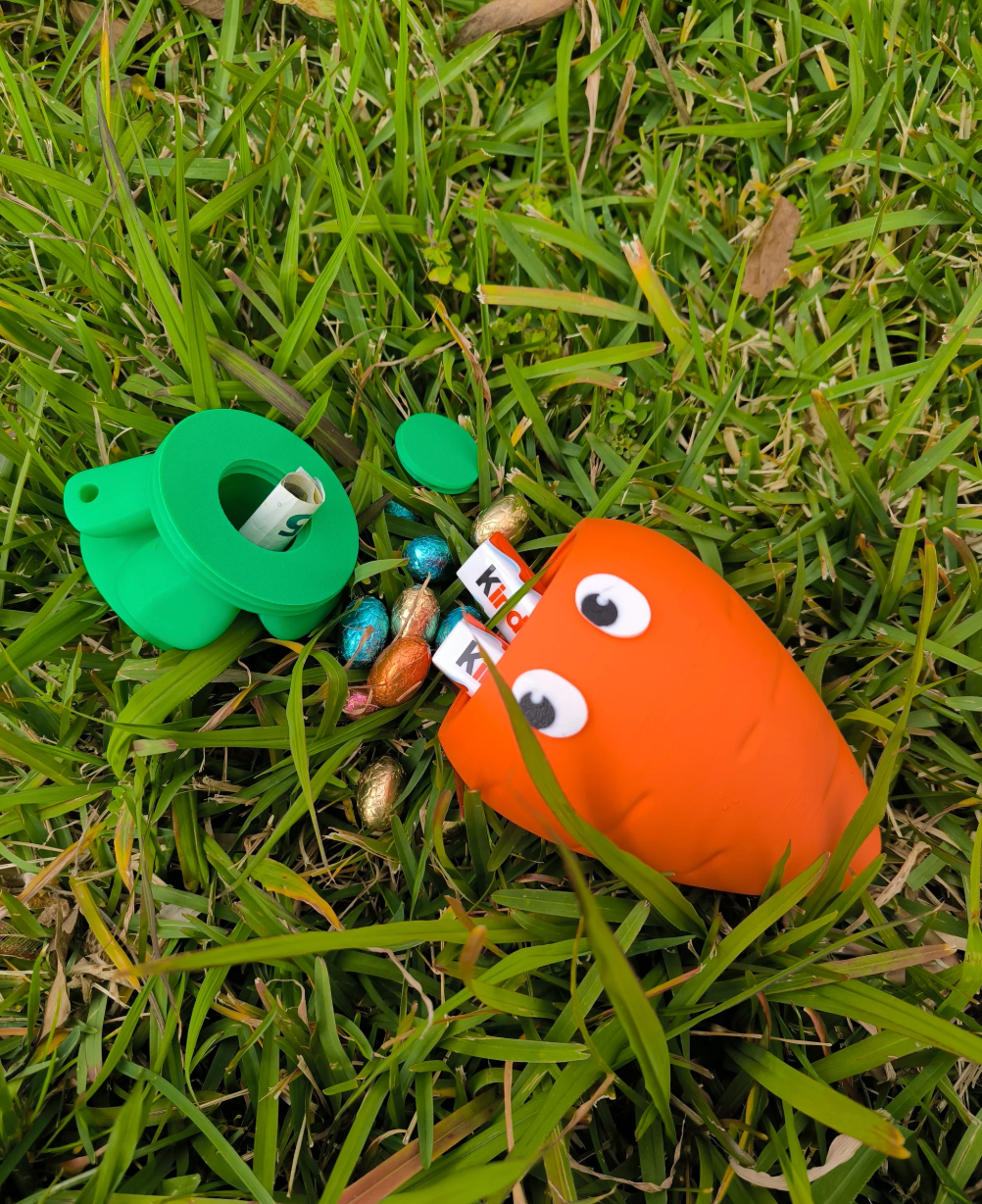 Gulroten Kalle til påskeeggjakten