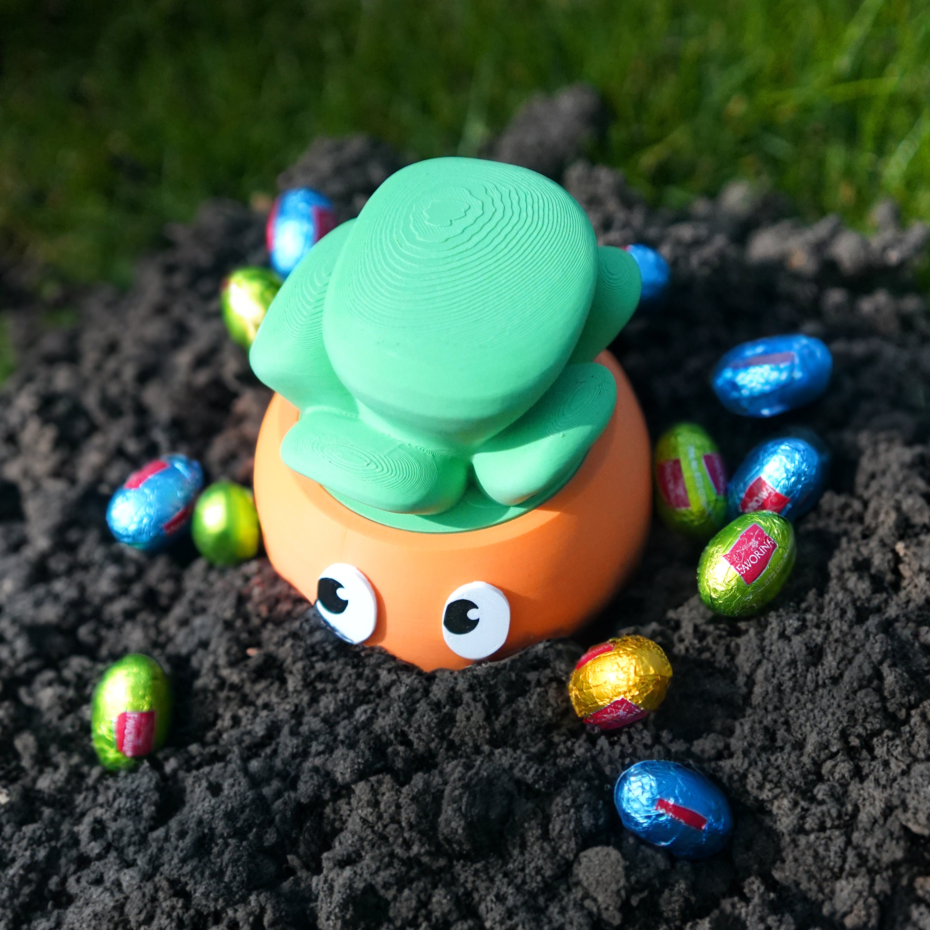 Gulroten Kalle til påskeeggjakten