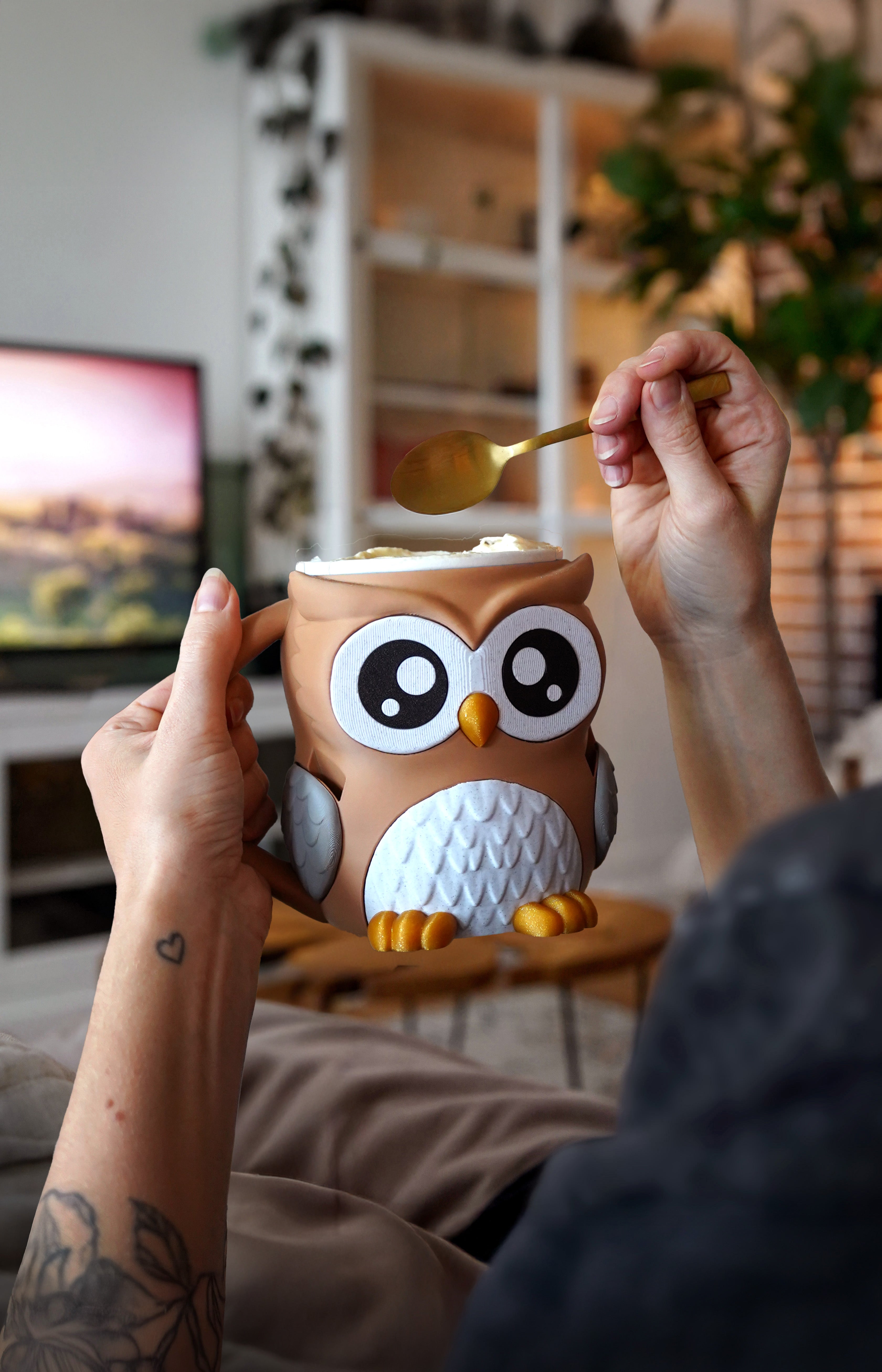 Owly iskremholder